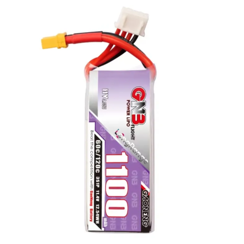 Аккумулятор Li-po Gaoneng GNB 1100mah 3S1P 11.4V HV 60C XT30 фото 2