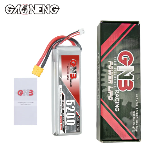 Аккумулятор LiPo GAONENG GNB 5200mAh 2S1P 7.4V 60C 134х44х34mm XT60 фото 5