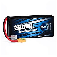 Аккумулятор Li-po B&C 22000 MAH 14.8V (4s) 90C, XT90S, Soft case