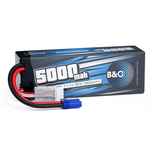 Аккумулятор Li-po B&C 5000 MAH 11.1V (3s) 50C, EC5, Hard case
