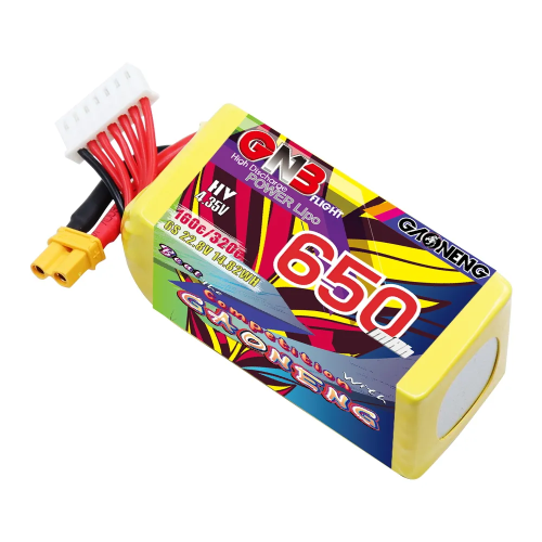 Аккумулятор LiPo GAONENG GNB LiHV 650mAh 6S 22.8V 160C XT30 фото 3