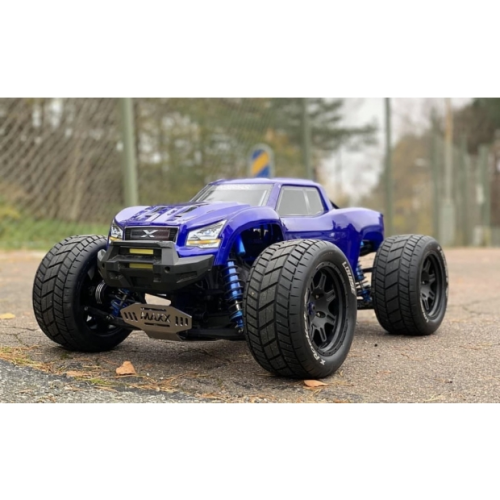 Колеса в сборе (2шт) Louise RC MFT X-ROCKET для автомоделей Traxxas X-Maxx 1/5, черные диски, HEX: 24мм фото 3