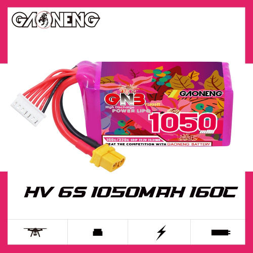 Аккумулятор Li-po Gaoneng GNB 1050mah 6S1P 22.2V 160C