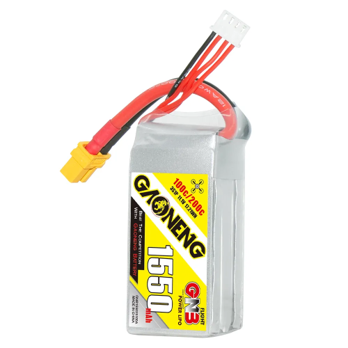 Аккумулятор LiPo GAONENG GNB 1550mAh 3S 11.1V 100C XT60 фото 2
