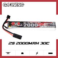 Аккумулятор для страйкбола Li-po Gaoneng GNB 2000MAH 2S1P 7.4V 30C 17x20x129mm Mini Tamiya