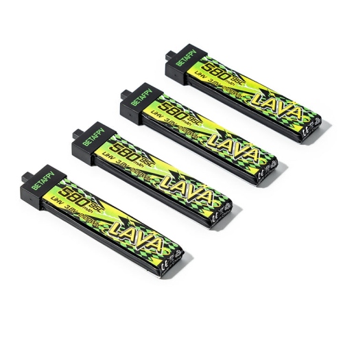 Аккумуляторы Li-po BetaFPV LAVA II 580mAh 1S 3.8V HV 95C BT2.0 (Набор 4 штуки) фото 2