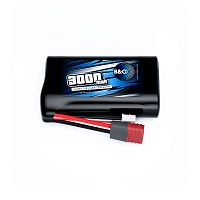Аккумулятор Li-ion B&C 3000mah 7,4v (2s) 18650, T-plug, Soft case, для Remo Hobby 1/16 (Smax, S-Evor, Rocket, Dingo)
