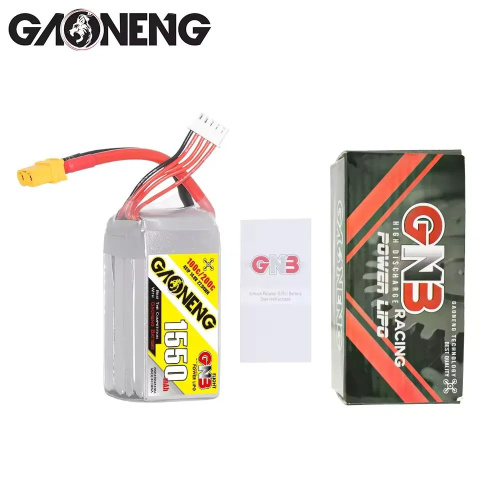 Аккумулятор Li-po Gaoneng GNB 1550mah 4S1P 14.8V 100C 35x34x73mm XT60 фото 5