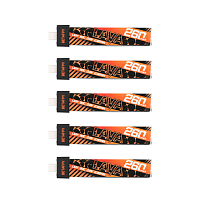 Аккумуляторы Li-po BetaFPV LAVA 280mAh 1S 3.8V HV 80C BT2.0 (Набор 5 штук)
