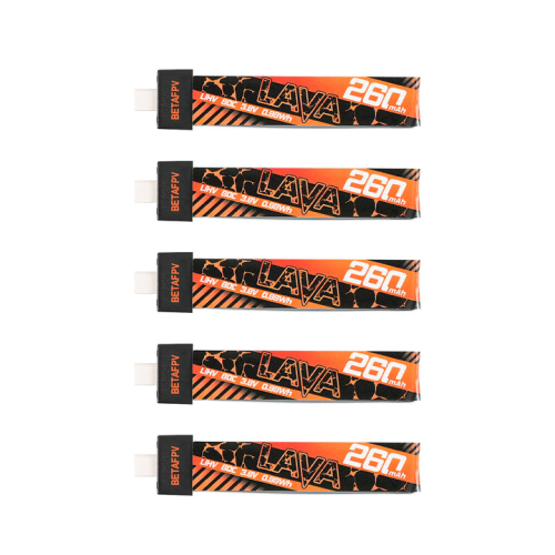 Аккумуляторы Li-po BetaFPV LAVA 280mAh 1S 3.8V HV 80C BT2.0 (Набор 5 штук)