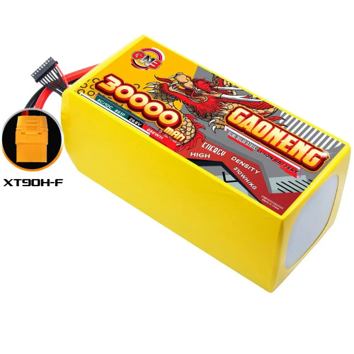 Аккумулятор Li-po Gaoneng GNB Semi Solid State Li-ion Battery 310WH/kg 30000mah 8S1P 29.6V 5C 888WH 80*90*210mm XT90 фото 2