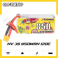 Аккумулятор Li-po Gaoneng GNB 850mah 3S1P 11.4V HV 120C 20*30*63mm XT30