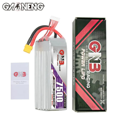 Аккумулятор Li-po Gaoneng GNB 7500mah 6S1P 22.8V HV 65C 60x44x142mm фото 5