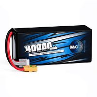Аккумулятор Semi-Solid (Li-po) B&C 40000 MAH 22.2V (6s) 10C, XT90S, Soft case
