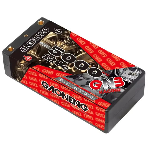 Аккумулятор Li-po Gaoneng GNB 5000MAH 7.4V 2S2P 120C 25.1x47x96mm XT60 фото 3