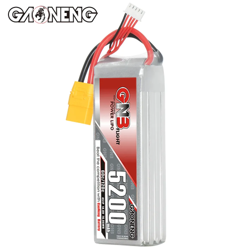 Аккумулятор LiPo GAONENG GNB 5200mAh 4S1P 14.8V 60C 139х44х38mm XT90S фото 3
