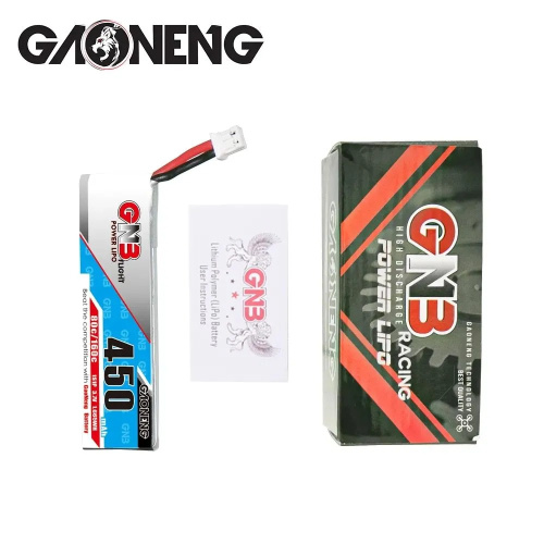 Аккумулятор Li-po Gaoneng GNB 450mah 1S1P 3.7V 80C 6x17x59mm фото 4