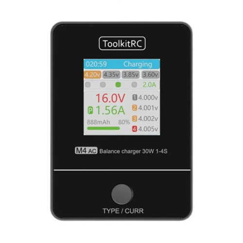 Зарядное устройство (3/У) ToolkitRC M4AC Compact charger для Rc (Оригинал) фото 2
