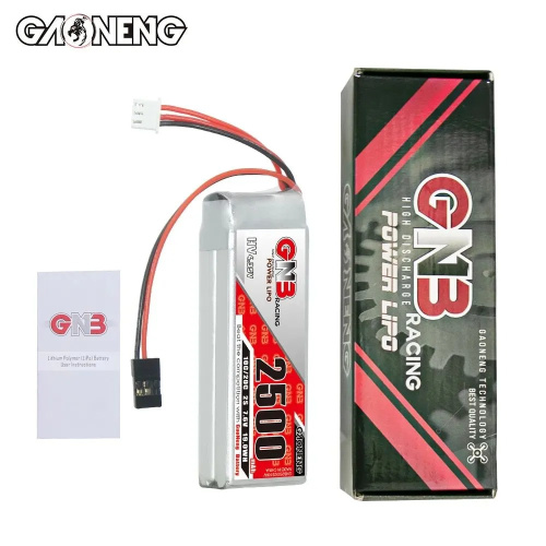 Аккумулятор Li-po Gaoneng GNB 2500mah 2S1P 7.6V HV 10C 17x30x85mm for Transmitters фото 4