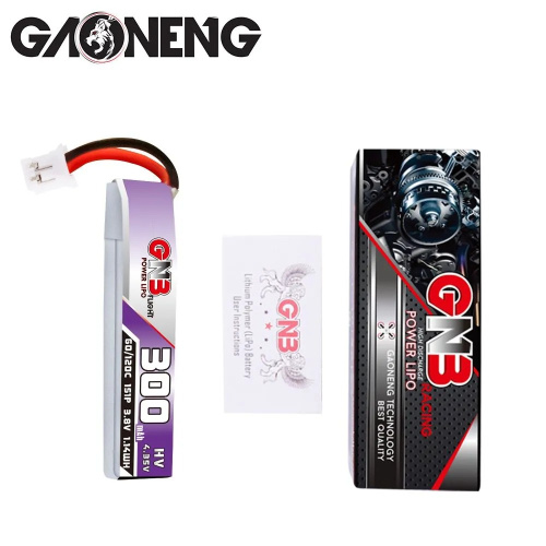 Аккумулятор Li-po Gaoneng GNB 300mah 1S1P 3.8V HV 60C фото 5