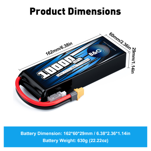 Аккумулятор Li-po B&C 10000 MAH 11.1V (3s) 90C, XT60, Soft case фото 2