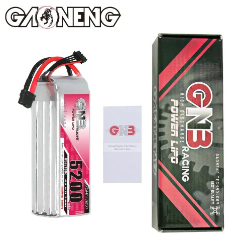 Аккумулятор Li-po Gaoneng GNB 5200mah 4S1P 14.8V 65C 38x44x140mm фото 5