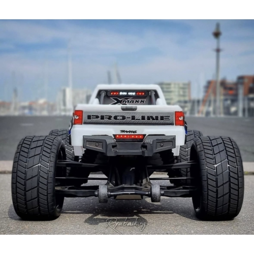 Колеса в сборе (2шт) Louise RC MFT X-ROCKET для автомоделей Traxxas X-Maxx 1/5, черные диски, HEX: 24мм фото 4