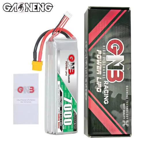 Аккумулятор Li-po Gaoneng GNB 7000mah 3S1P 11.1V 70C 33x44x137mm XT60 фото 5
