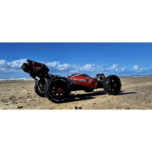 Колеса в сборе (2шт) Louise RC B-PIONEER SOFT для автомоделей багги 1/8 масштаба, черные диски, HEX: 17мм фото 4