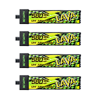 Аккумуляторы Li-po BetaFPV LAVA II 580mAh 1S 3.8V HV 95C BT2.0 (Набор 4 штуки)