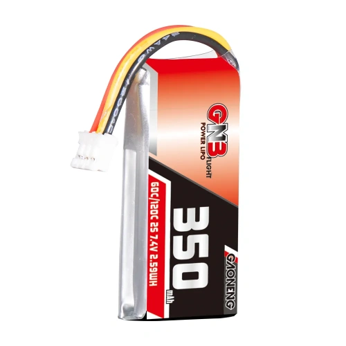 Аккумулятор Li-po GAONENG GNB 350mAh 2S1P 7.4V 60C LiPo Battery PH2.0 3Pin Connector фото 4