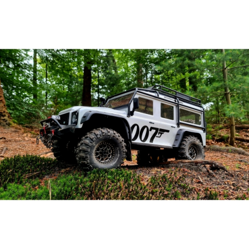 Колеса в сборе (2шт) Louise RC CR-ROWDY 1.9 SUPER SOFT для автомоделей краулер-трофи 1/10 масштаба, черные диски, HEX: 12мм фото 5