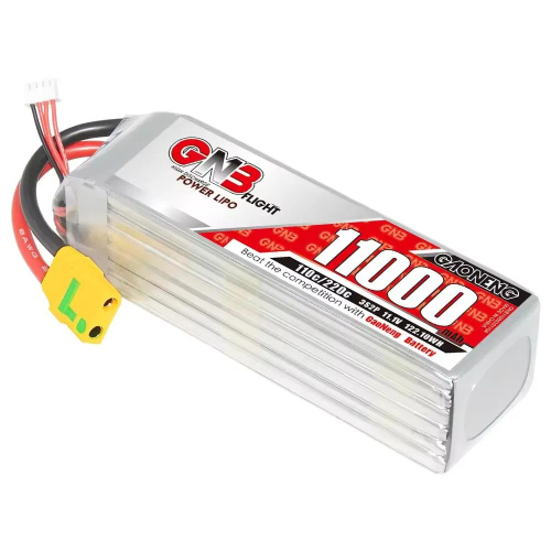 Аккумулятор Li-po Gaoneng GNB 11000mah 3S2P 11.1V 110C 46x49x164mm XT60 фото 2