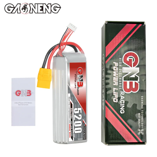 Аккумулятор LiPo GAONENG GNB 5200mAh 4S1P 14.8V 60C 139х44х38mm XT90S фото 5