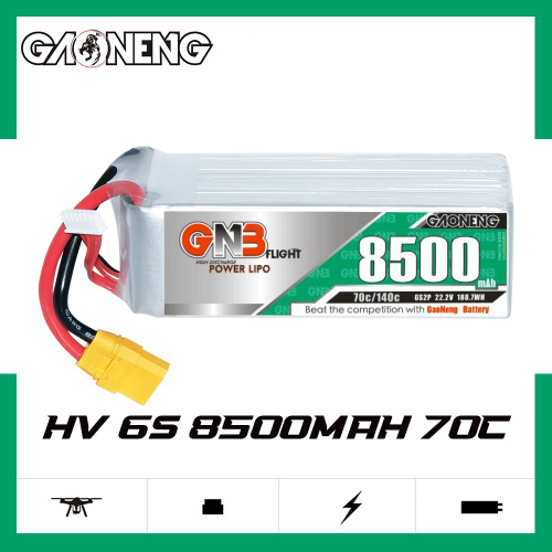 Аккумулятор Li-po Gaoneng GNB 8500mah 6S2P 22.2V 70C 68x45x144mm XT60