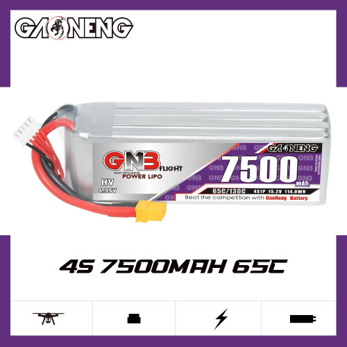 Аккумулятор Li-po Gaoneng GNB 7500mah 4S1P 15.2V HV 65C 40x44x141mm