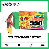 Аккумулятор LiPo GAONENG GNB 3S 11.1V 930mAh 120C XT30