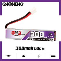Аккумулятор Li-po Gaoneng GNB 300mah 1S1P 3.8V HV 60C